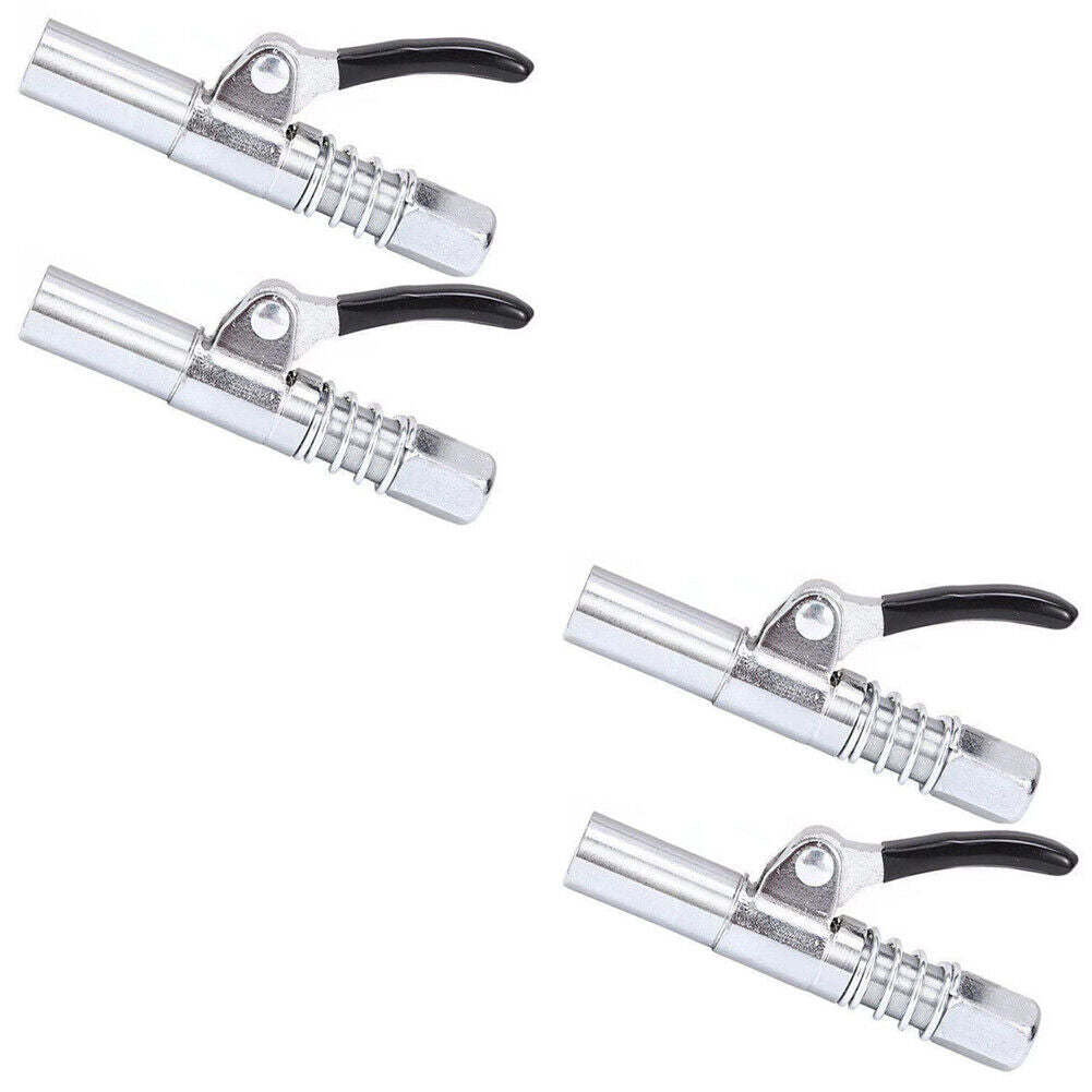US 2-4 Pack Grease Gun Coupler Locks Onto Fittings Long-lasting Rebuildable Tool