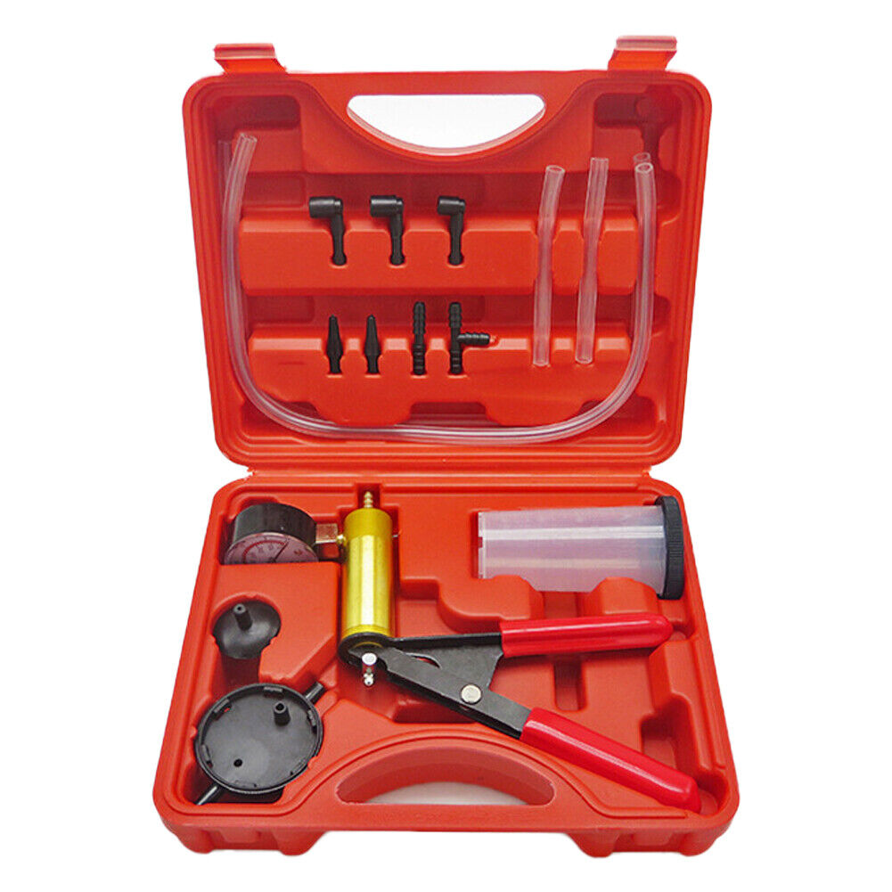 US Brake Bleeder Tester Kit Hand Held Vacuum Pressure Pump Tester Car Motorcycle