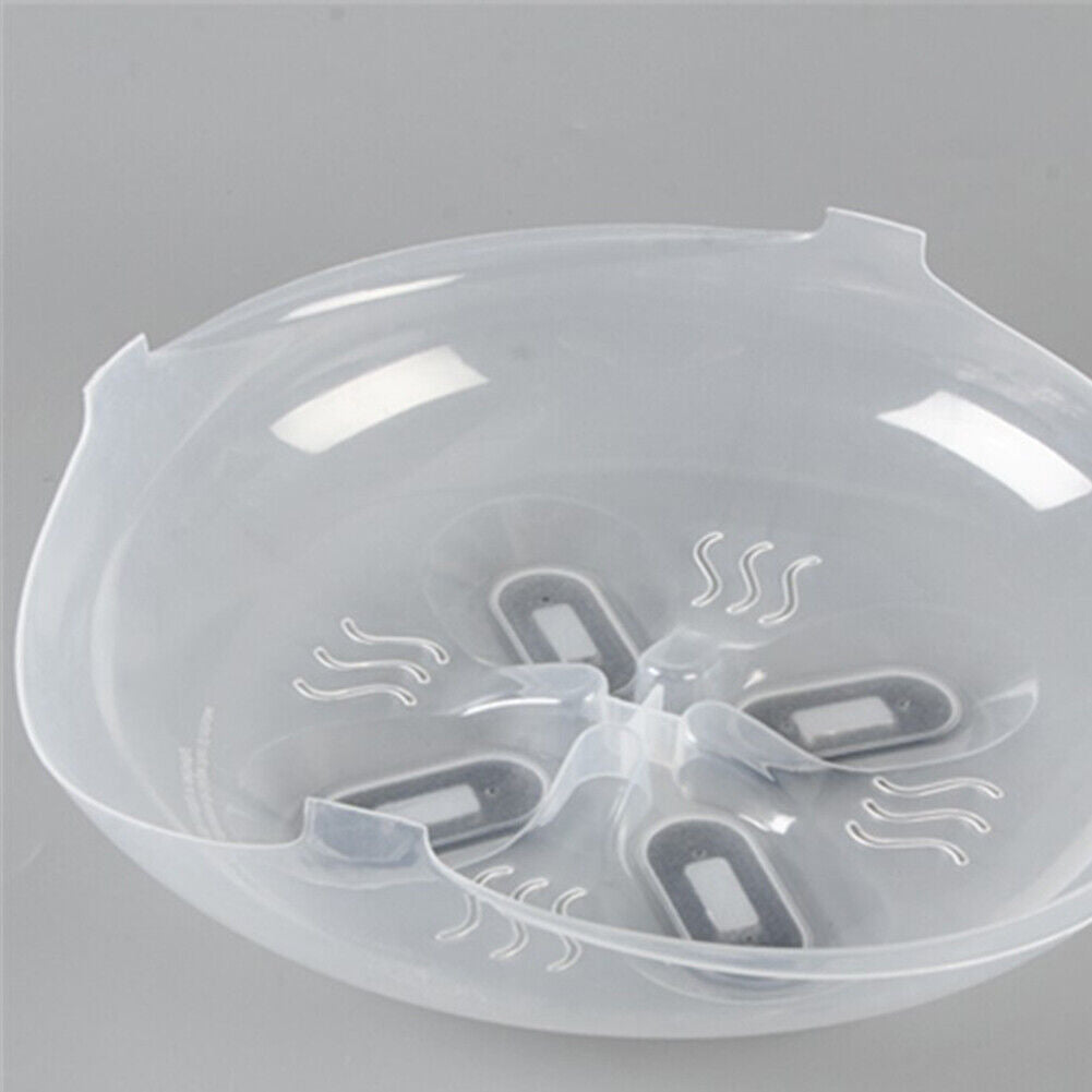 US 2-4 Pack Magnetic Microwave Cover Food Anti Splatter Plate Guard Steam Vent