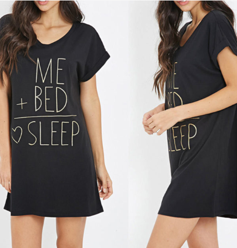 Women Boyfriend Long T-shirt Loose Letter Print O Neck Rolling Short Sleeve