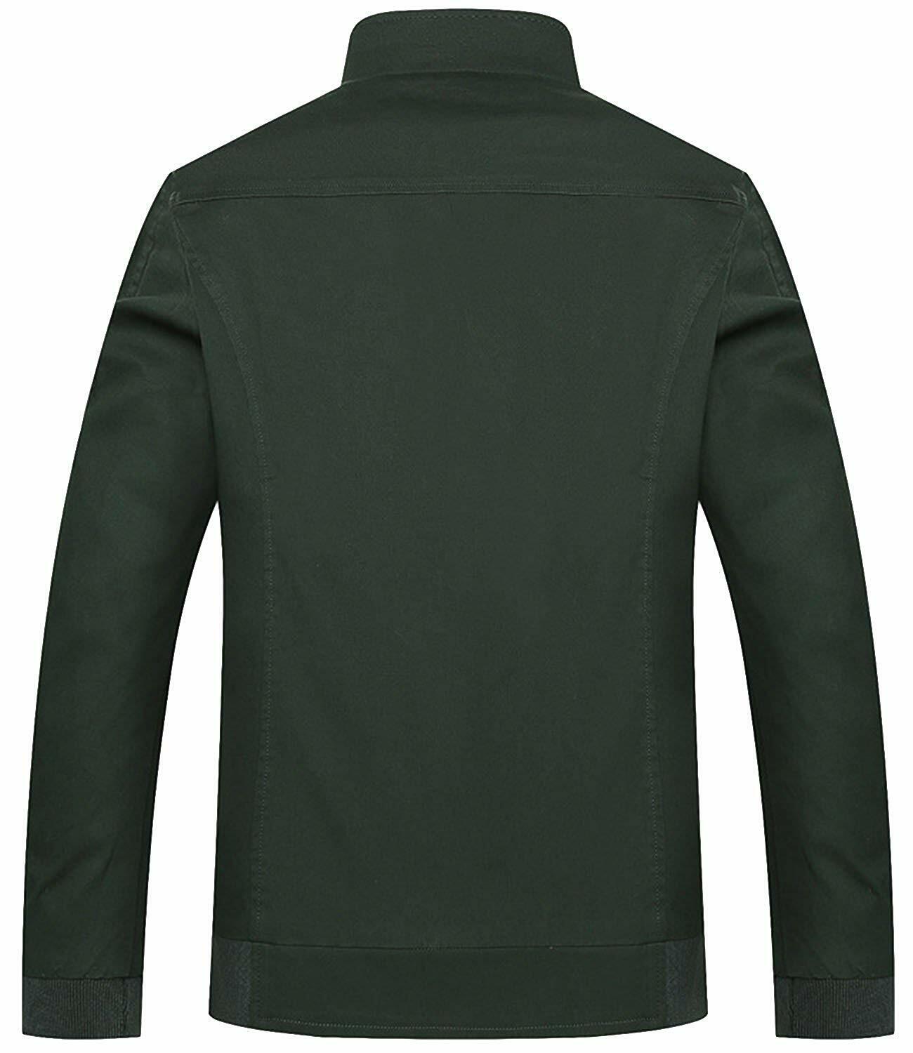 Nidicus Men Spring Breathable Warm Zipper Front Jacket Lightweight Outdoor Coat