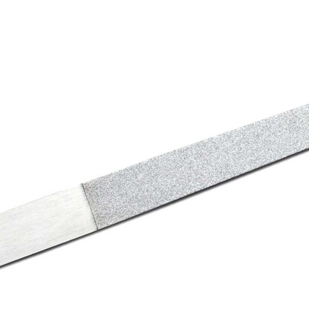 US 2-4Pc Diamond Dust Nail File - Stainless Steel Nail Dresser - 9 Inch