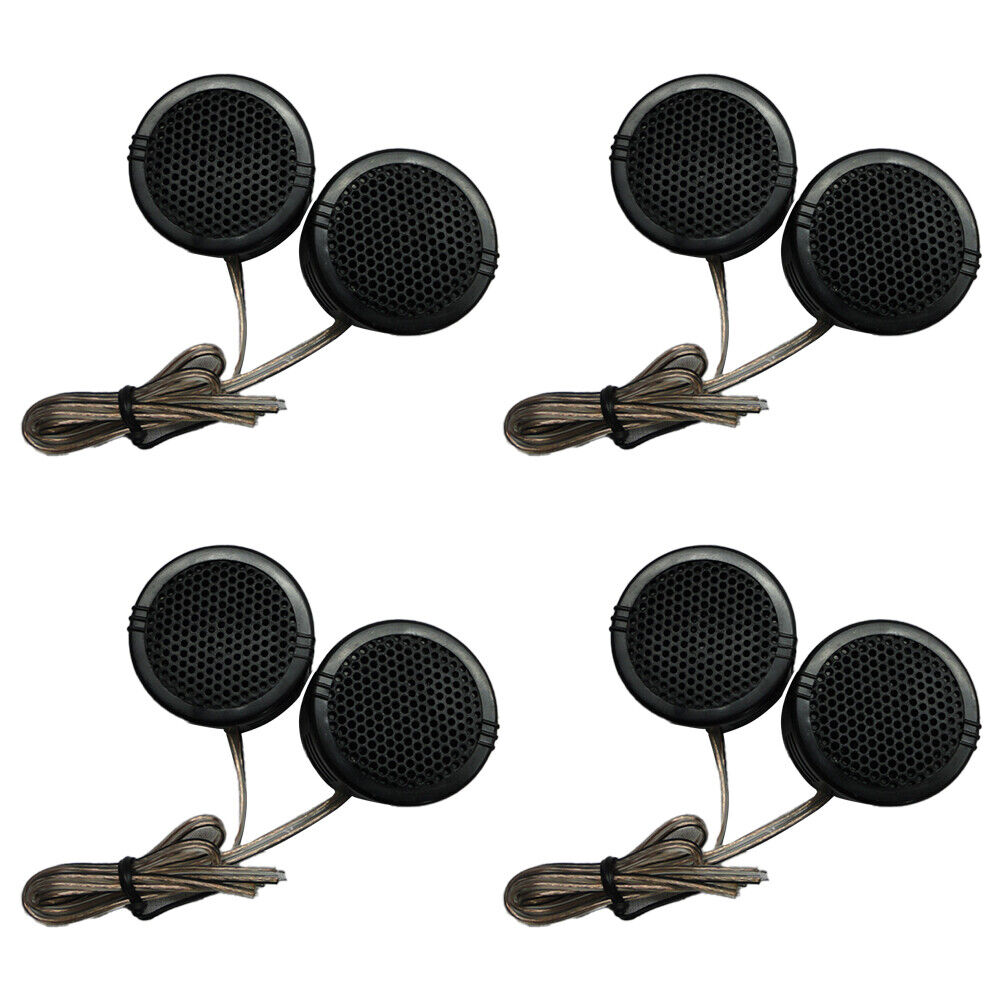 US 2-4 Pack 600W Super High Frequency Mini Car Dome Tweeters Built-In Crossovers