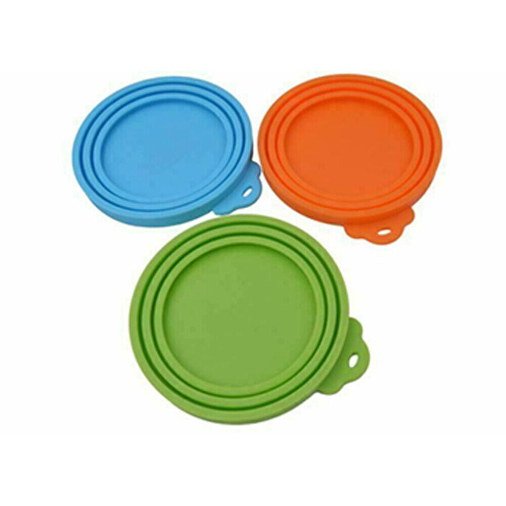 US 8-16 Pcs Pet Food Can Cover Silicone Reusable Cap Lids for Dog and Cat Food