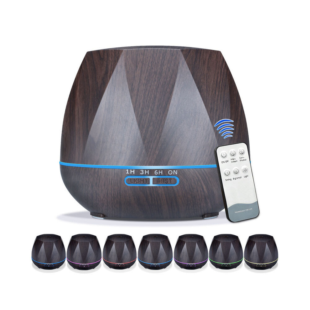 US 18 oz Essential Oil Diffuser,6 In 1 Aromatherapy Ultrasonic Mist Humidifier