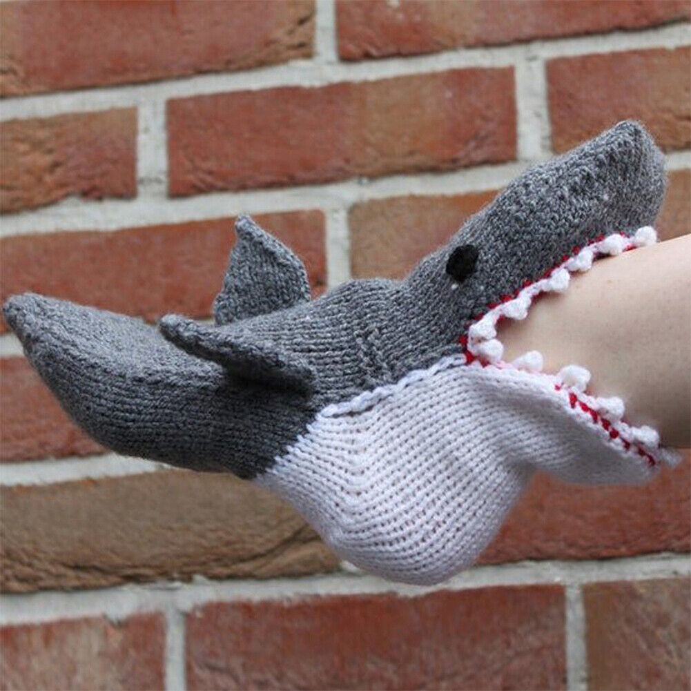 US 1-2 Pcs Funny Animal Socks Women Novelty Crocodile Shark Floor Socks Gifts
