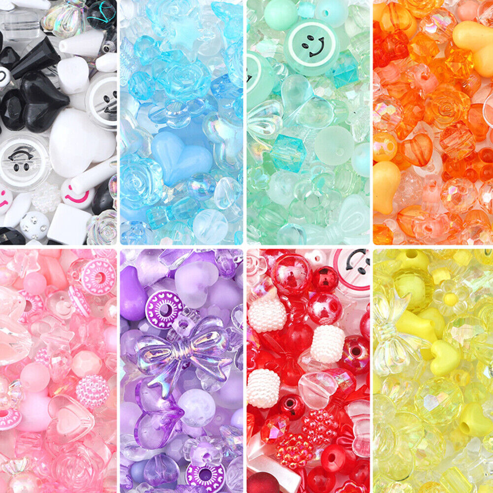 US Fruit Flower Polymer Clay Beads Charm DIY Bracelet Making 120-240g/4.2-8.4oz
