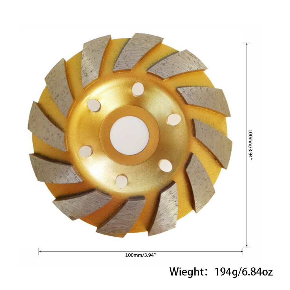US 2-4 Pc 4" inch Diamond Segment Grinding Wheel Disc Grinder Cup Concrete Cut