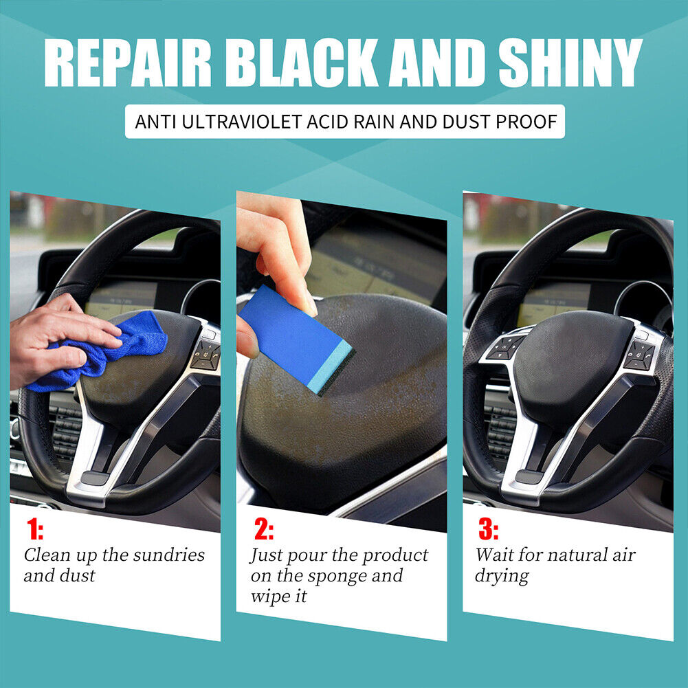 US Car Plastic Revitalizing Coating Plastic parts Refurbish Agent Kit Dustproof