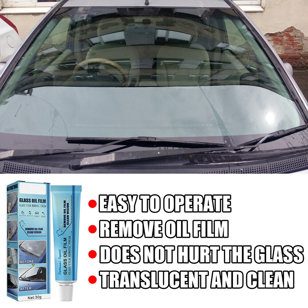 US 2-4 Pack Car Glass Oil Film Cleaner Removal Cream Paste Windshield Water Spot