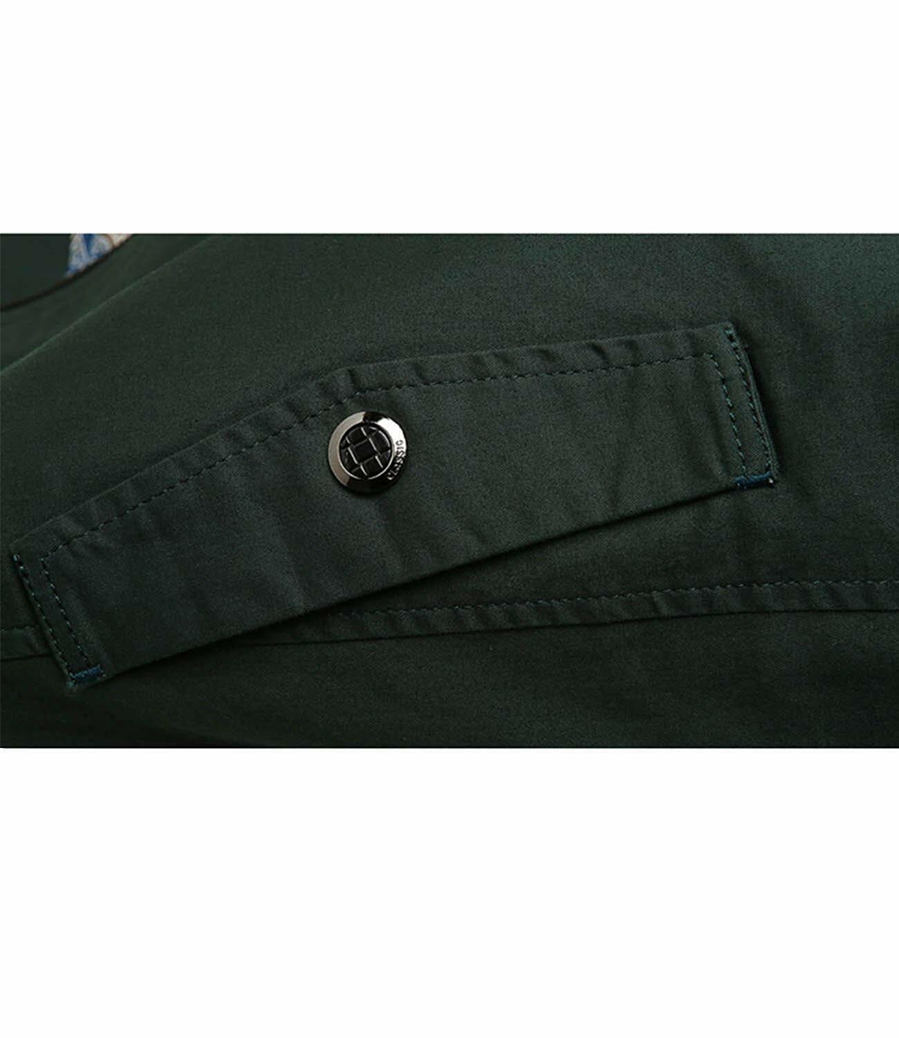 Nidicus Men Spring Breathable Warm Zipper Front Jacket Lightweight Outdoor Coat
