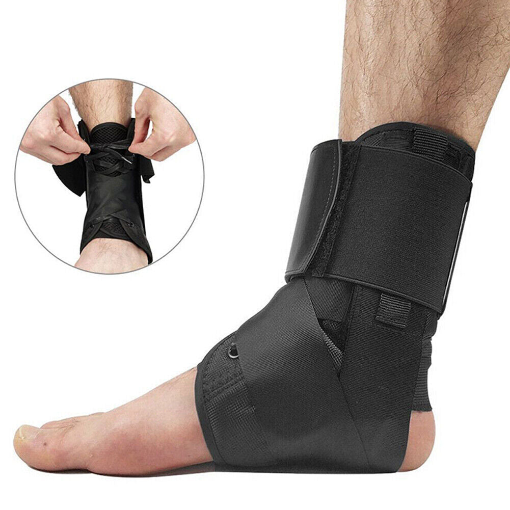 US 2 Pc Ankle Brace Running Basketball Injury Recovery Sprain Pain Relief Unisex