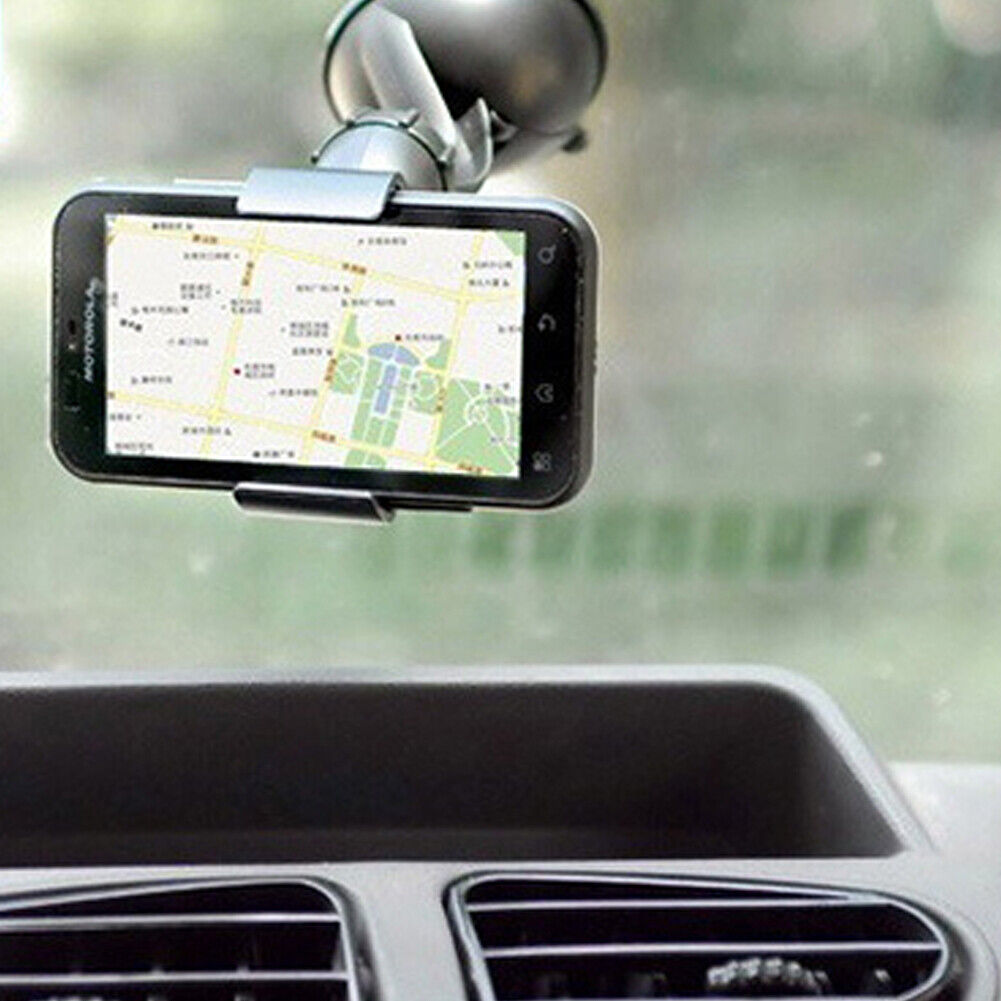 US2-4Pc 360°Rotating Car Windshield Mount Holder Stand Bracket For iPhone Phone