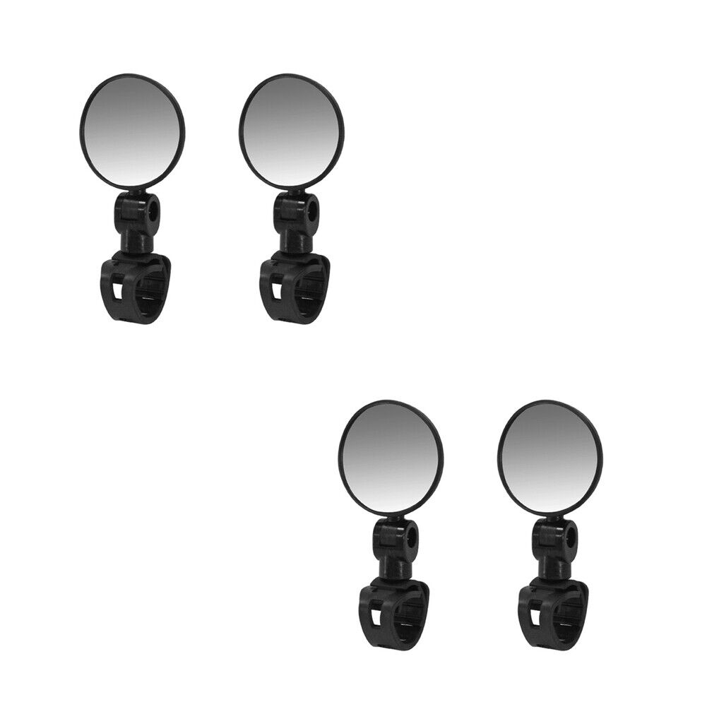 US 2-4 Pack Bike Mirror Cycling Rear View Glass Adjustable 360 Degree Handlebar