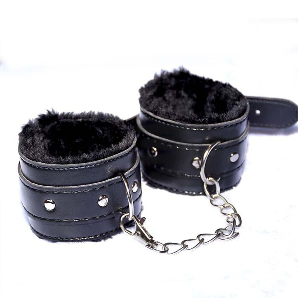 US 1-2 Pairs Couples Toy Bdsm Restraint Handcuffs Adjustable Bondage Wrist cuff