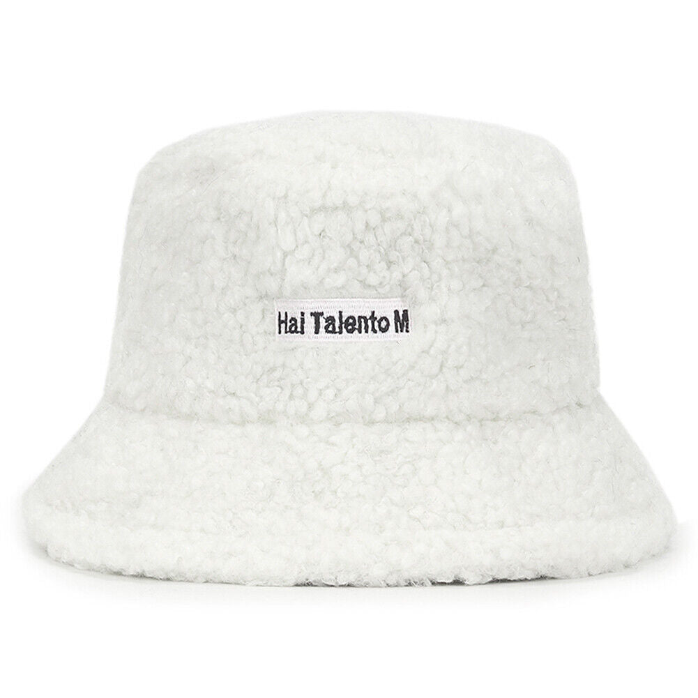 US Women Fashion Winter Bucket Hat Vintage Cloche Hats Wool Warmer Fisherman Cap