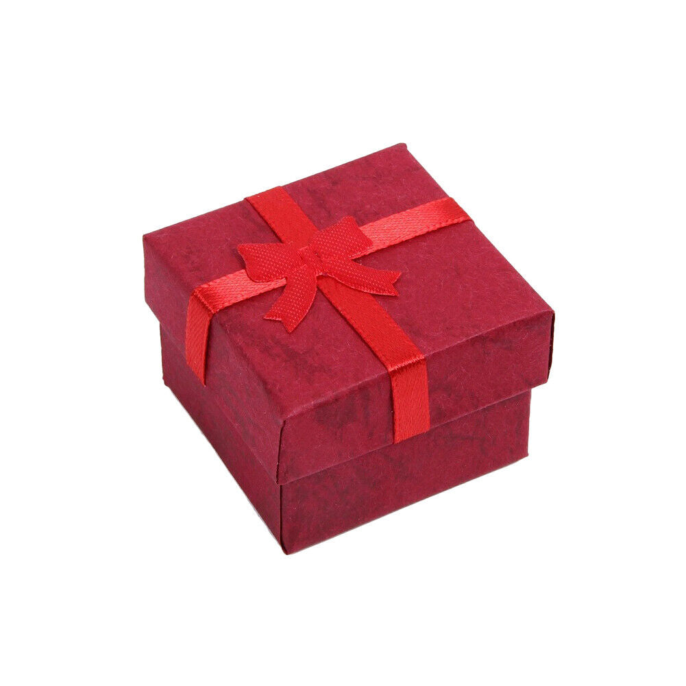 US 24 Pack Count Ring Gift Box Set with Bow for Weddings, 6 Colors 1.57x1.57 in