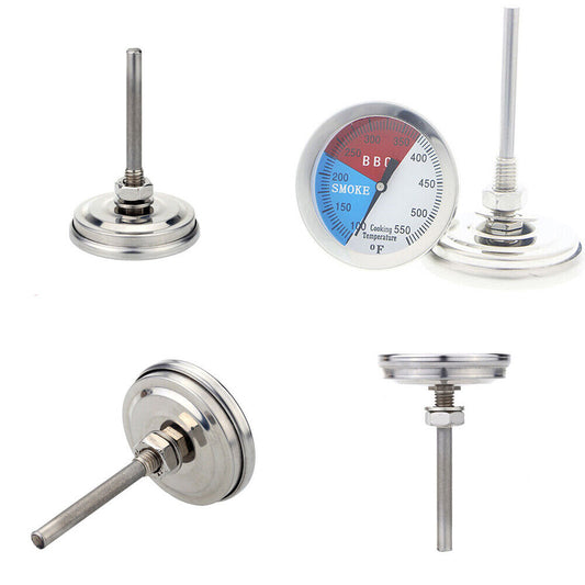 US 2" Temperature Thermometer Gauge | Barbecue BBQ Grill Smoker Pit Thermostat