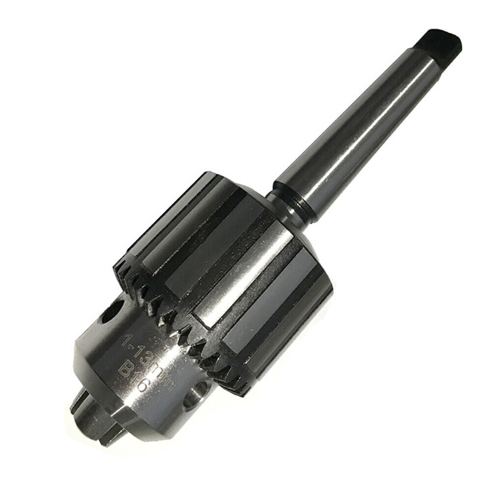 US Woodworking 1/2 Inch Diameter Drill Chuck with 2 Morse Taper Mount Mini Metal