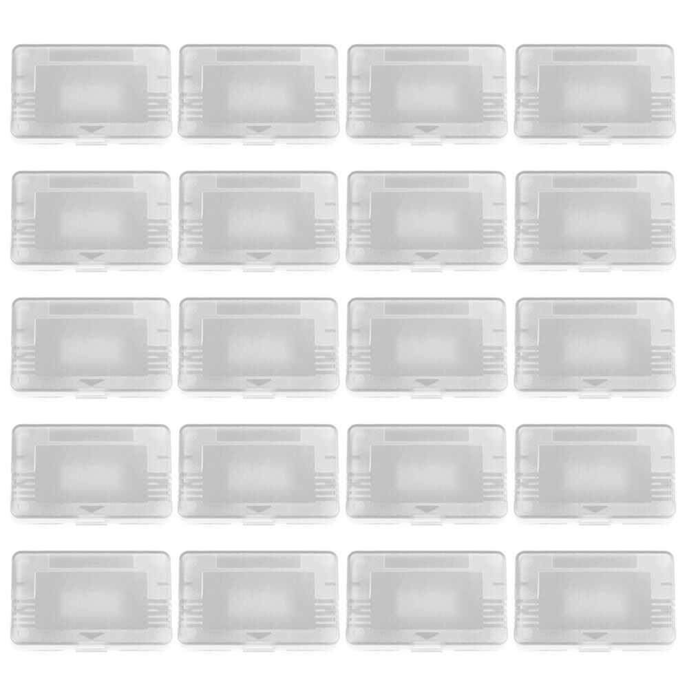 US 20-40 Pc Clear Cartridge Cases For Nintendo Game Boy Advance GBA Games Covers