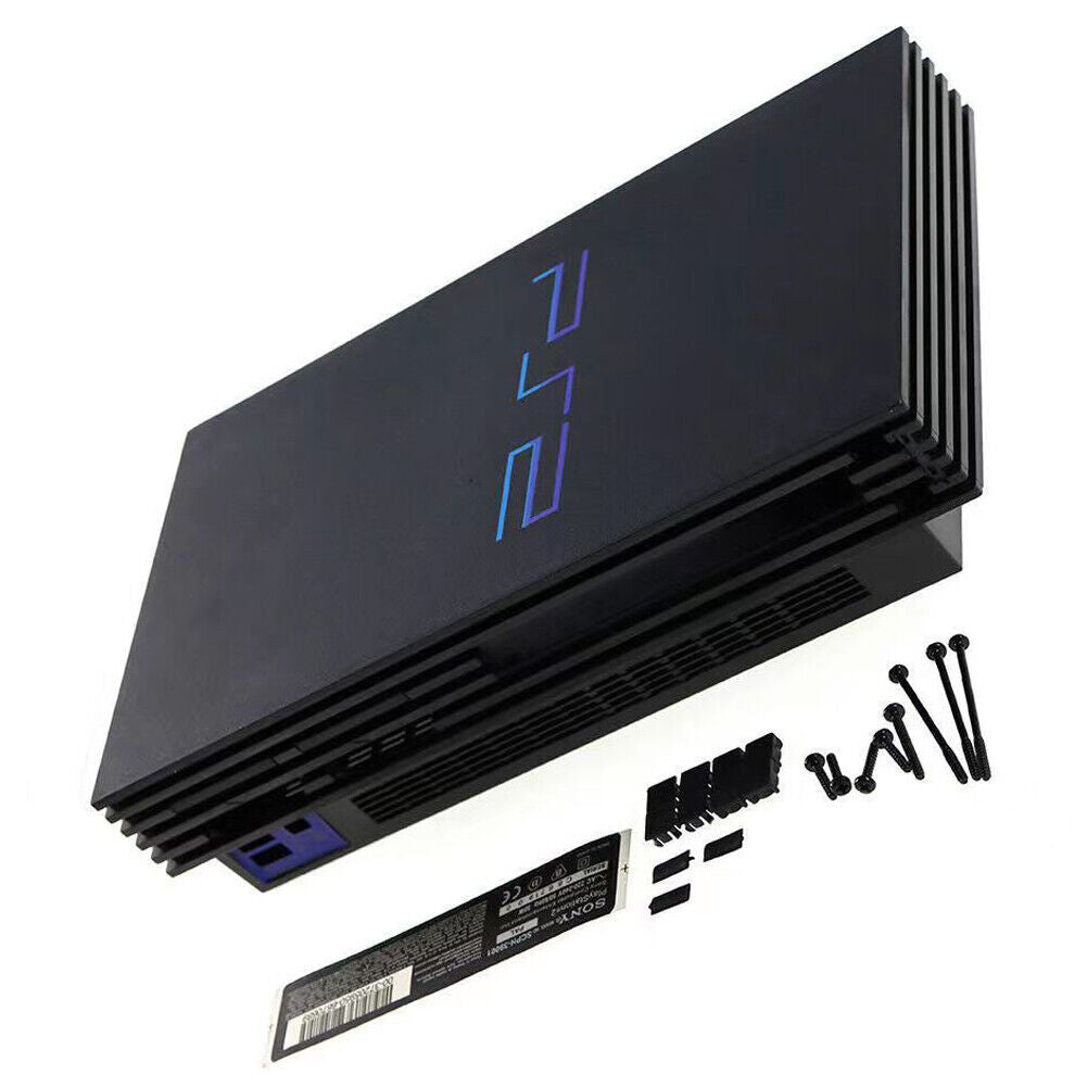 US PlayStation 2 PS2 fat SCPH-39001 Replacement System Top Shell Black Plastic