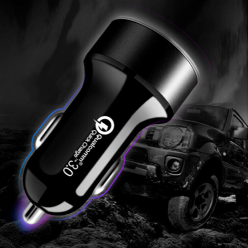 US 1-2 Pack Fast Car Charger Type C USB Lighter Adapter Plug 40W Digital Display