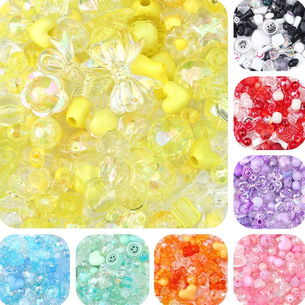 US Fruit Flower Polymer Clay Beads Charm DIY Bracelet Making 120-240g/4.2-8.4oz