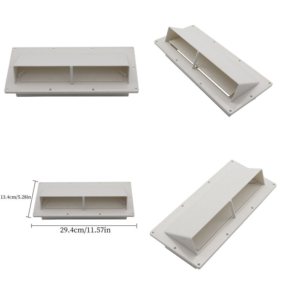 US Mobile Home/RV Ventline White Exterior Sidewall Range Hood Vent with Damper