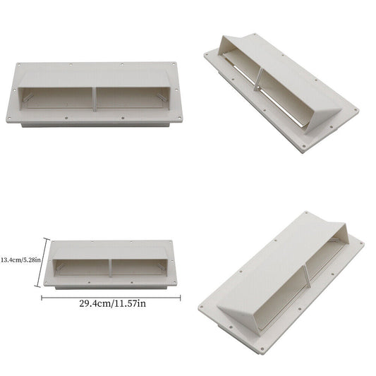 US Mobile Home/RV Ventline White Exterior Sidewall Range Hood Vent with Damper