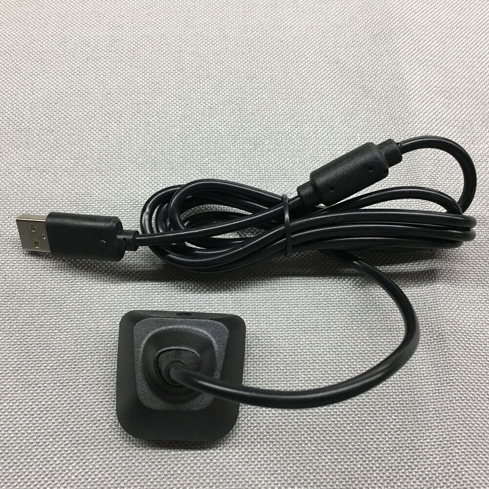 US 2-4 Pack Black USB Charger Charge Cable Cord for Xbox 360 Wireless Controller
