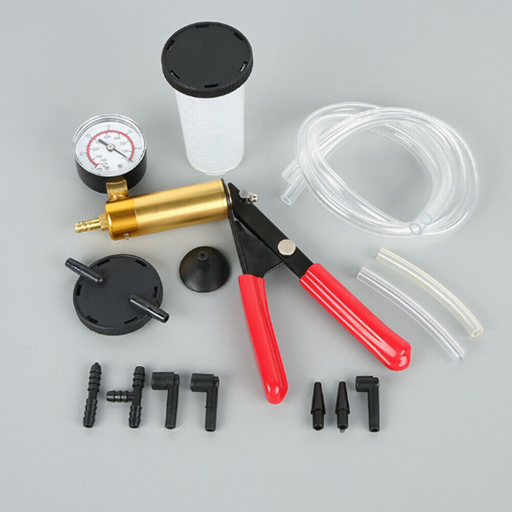 US Brake Bleeder Tester Kit Hand Held Vacuum Pressure Pump Tester Car Motorcycle