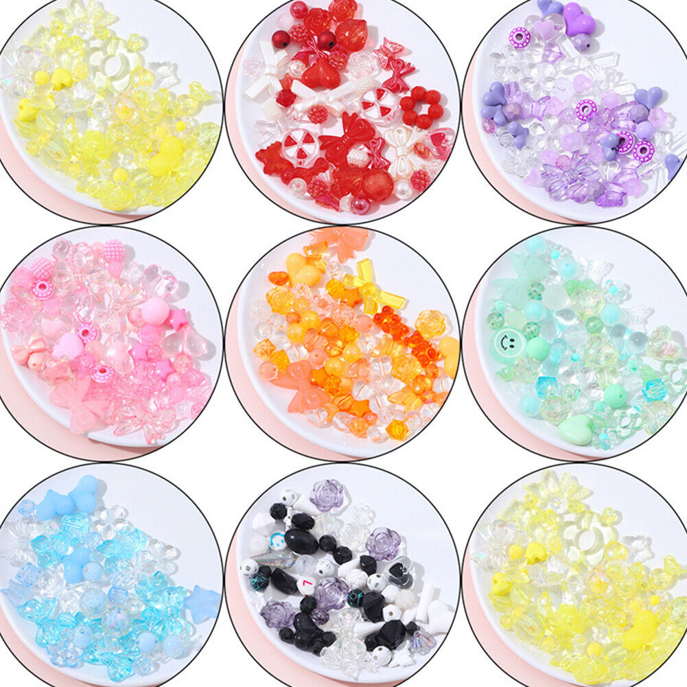 US Fruit Flower Polymer Clay Beads Charm DIY Bracelet Making 120-240g/4.2-8.4oz