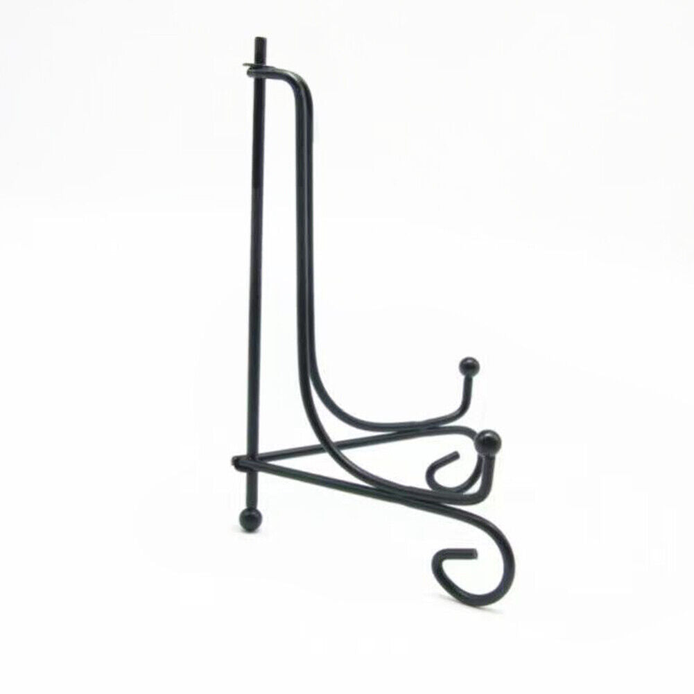 US 8-16 Pc Iron Easel Display Stand Holders Picture Frames Decorative Plates Art