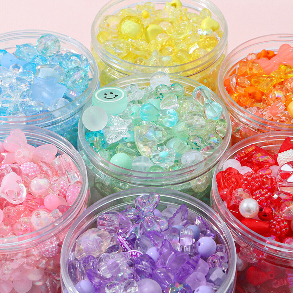 US Fruit Flower Polymer Clay Beads Charm DIY Bracelet Making 120-240g/4.2-8.4oz