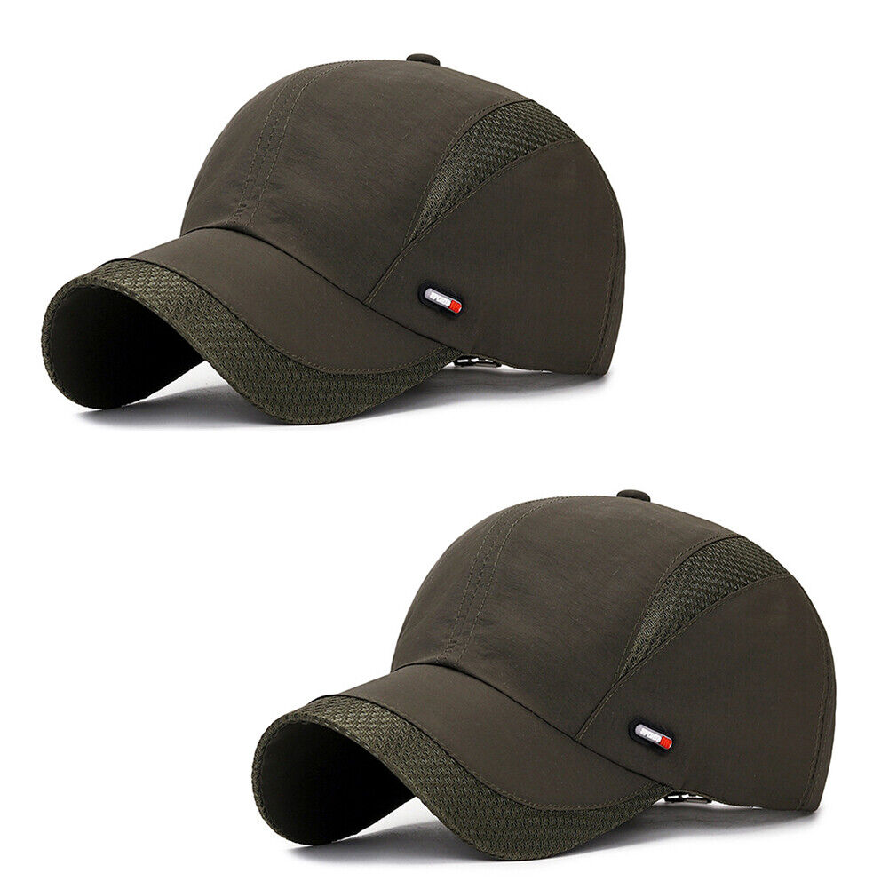 US 1-2Pcs All Season Airy Mesh Thin Quick Dry Baseball Cap Hat UV Protect Sports