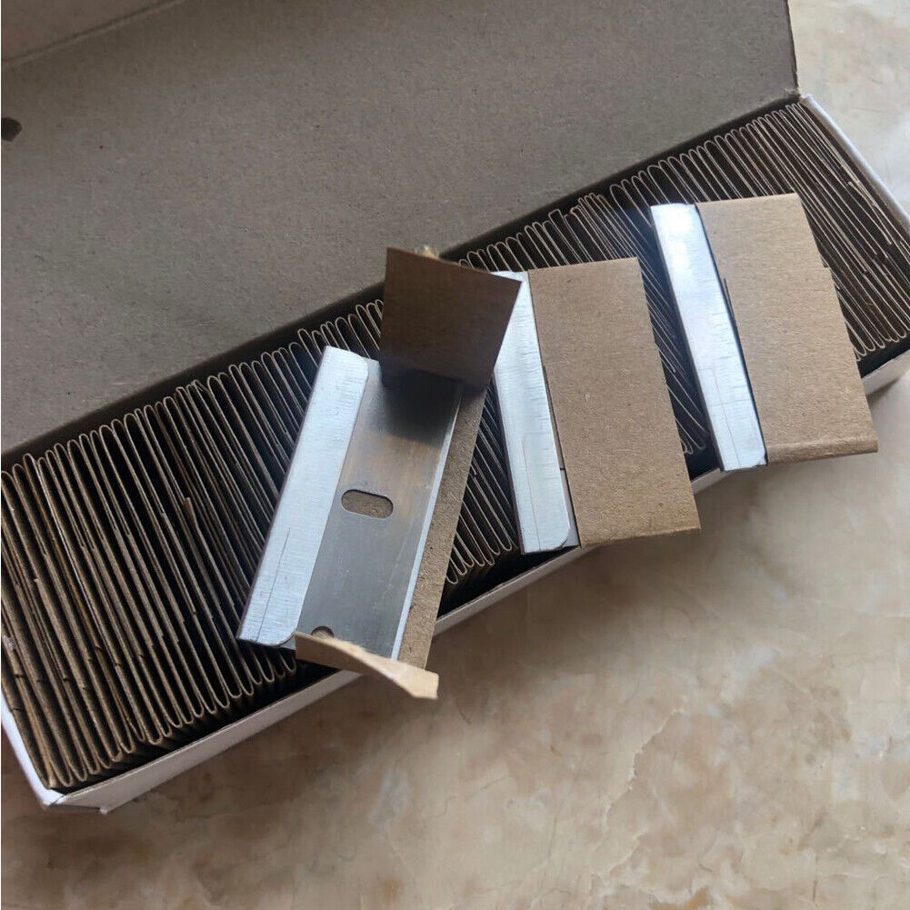 US 200-400 Pack Single Edge Razor Blade Sharp Heat Treated Safety Cutting Tools