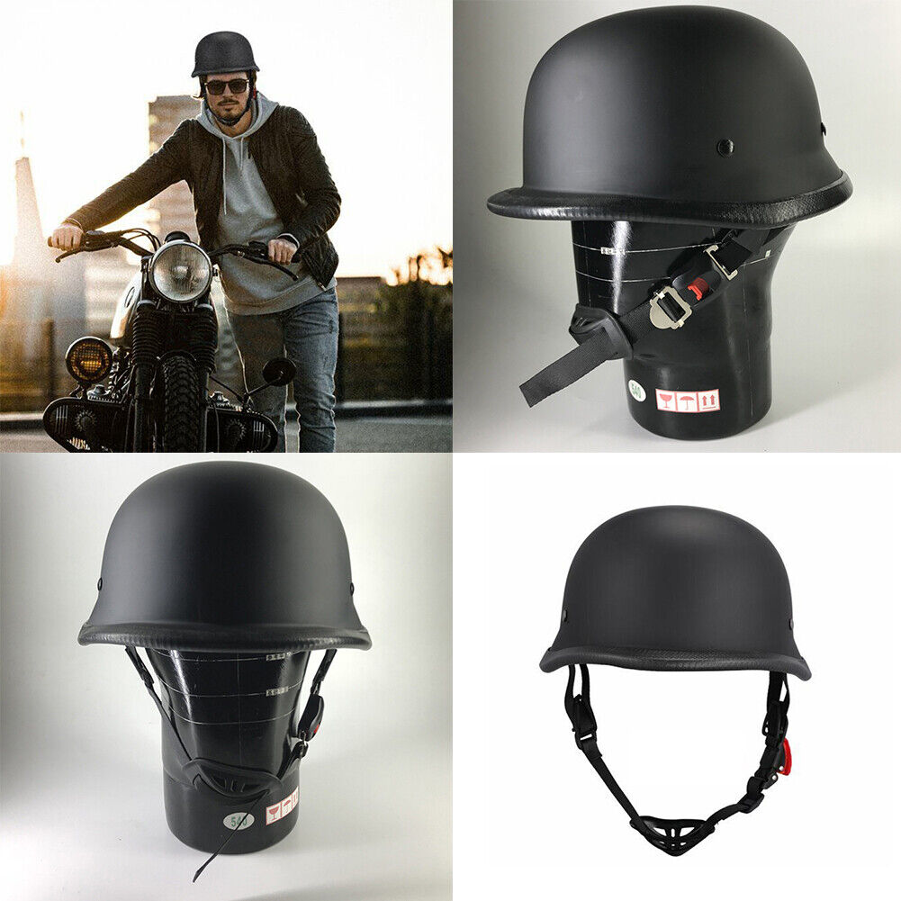 US German Style Novelty Shorty Helmet Motorcycle Half Helmet  S/M/L Half Cap