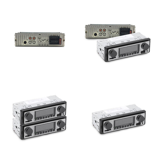 US Bluetooth Vintage Car FM Radio MP3 Player USB Stereo Audio Receiver AUX