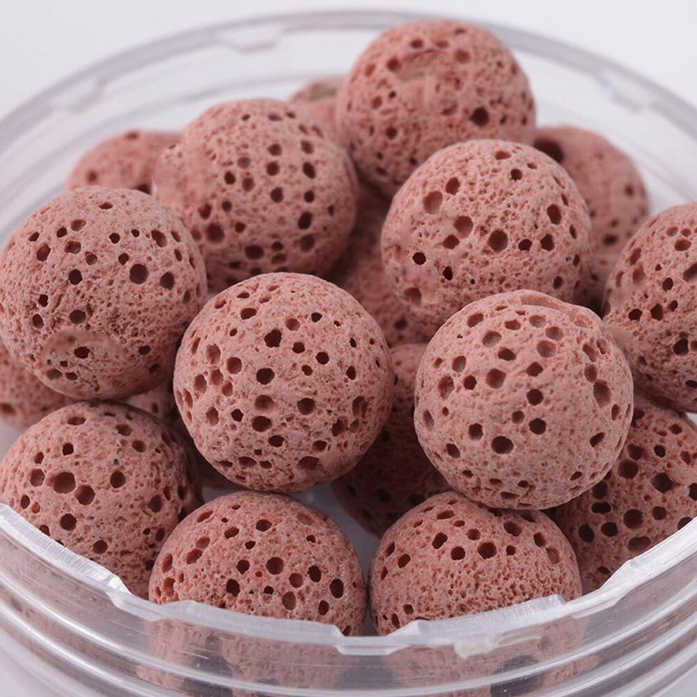 US Tan Round Lava Bead Tan Round Diffuser 6 8 10mm Lava Diffuser No Hole