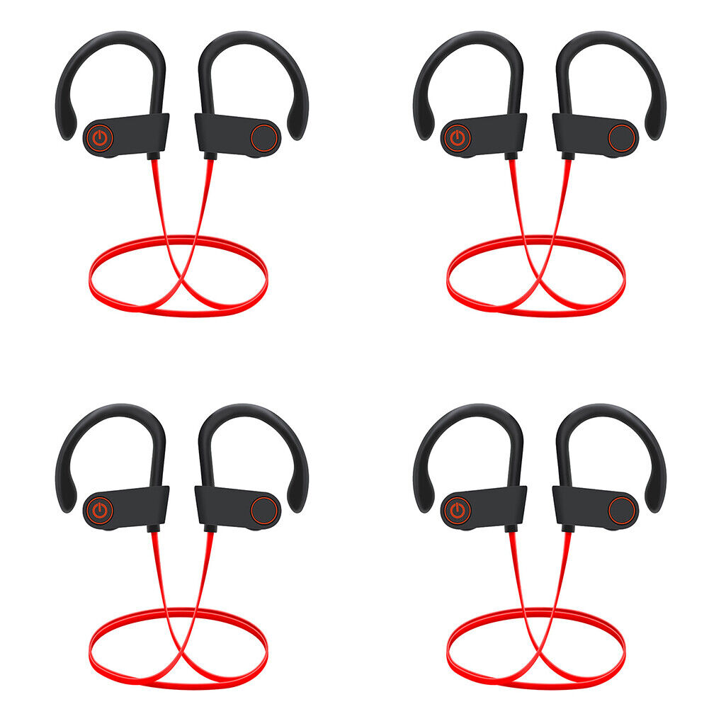 US 2-4 Pc Wireless Earbuds Bluetooth Headphone Waterproof Sport Earphones Stereo