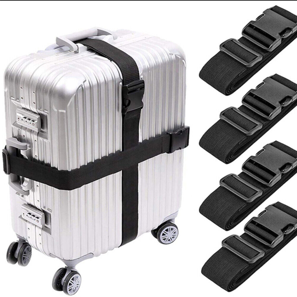 US 3-6 Pack Travel Luggage Suitcase Strap Belt Baggage Backpack Bag Package TSA