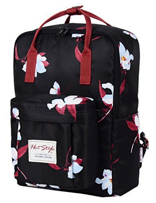BESTIE 14" College Bookbag Backpack Cute for Women, 14.6"x10.3"x5.1"