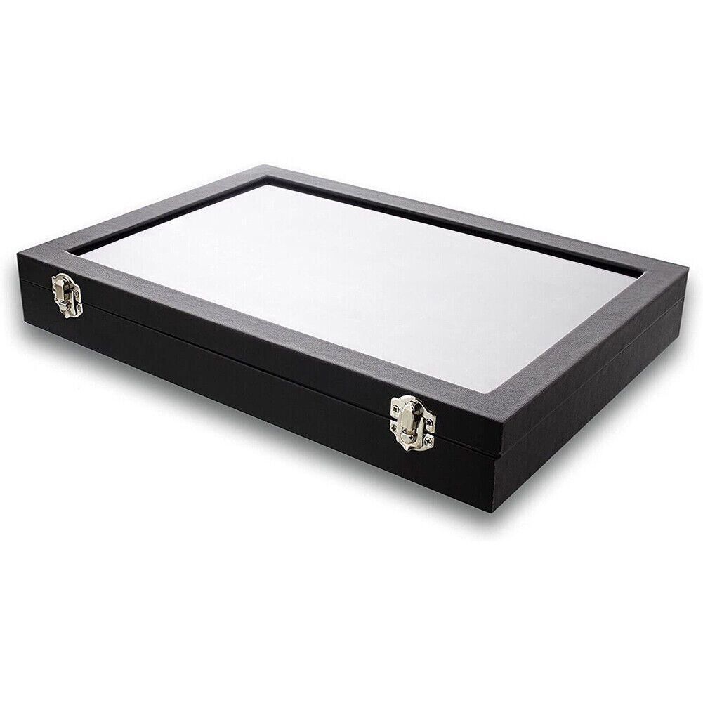 US 1-2 Pc 24-Grid Jewelry Display Tray with Velvet Lining Show Case High Quality