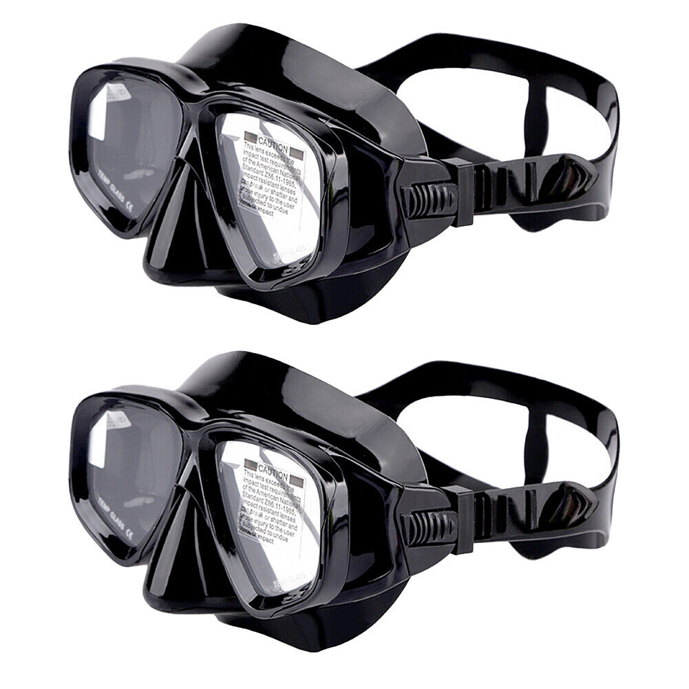 US 1~2 Pack Anti-Fog Scuba Diving Goggles Adult Swimming Mask Snorkel Nose Cover