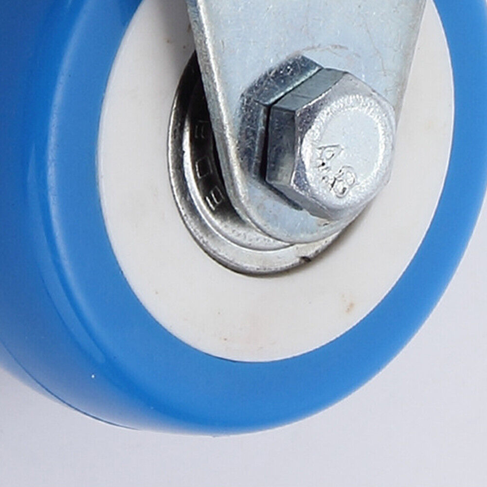 US 24 Pack Caster Swivel Plate On Blue Polyurethane Wheels 2" size wheels