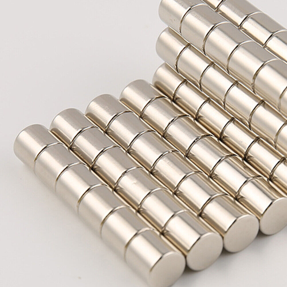 US 30-60Pc 1/4 x 1/4 Inch Strong Neodymium Rare Earth Cylinder Magnets N48