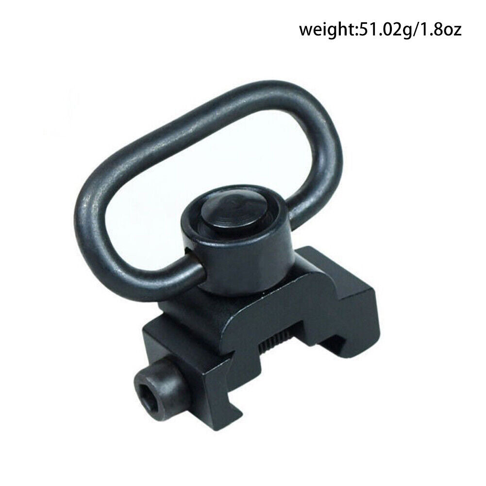 US 2-4 Pcs Quick Release Detach QD Sling Swivel w/ 20mm Picatinny Rail Mount