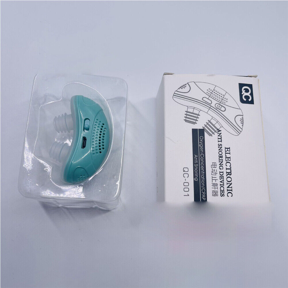 US 2-4 Micro Mini Electric Snore Stopper CPAP Anti Snoring Apnea Stop Sleep Aid