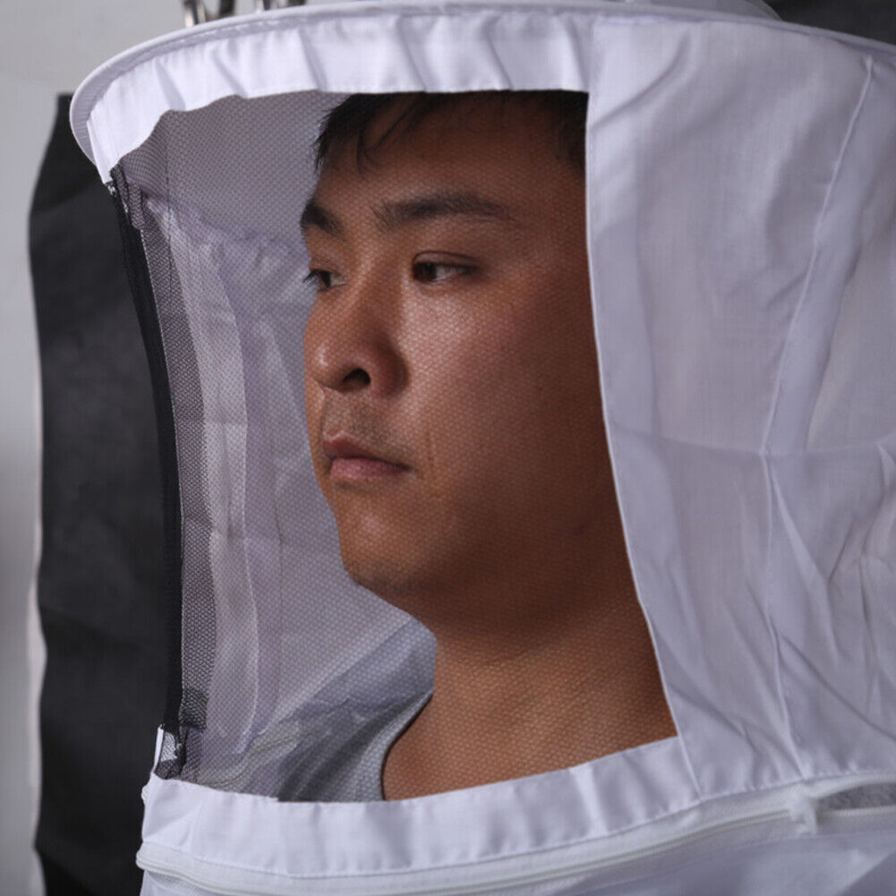 US 1-2 Set Beekeeping Protective Jacket Veil Suit Beekeeping Long Sleeve Gloves
