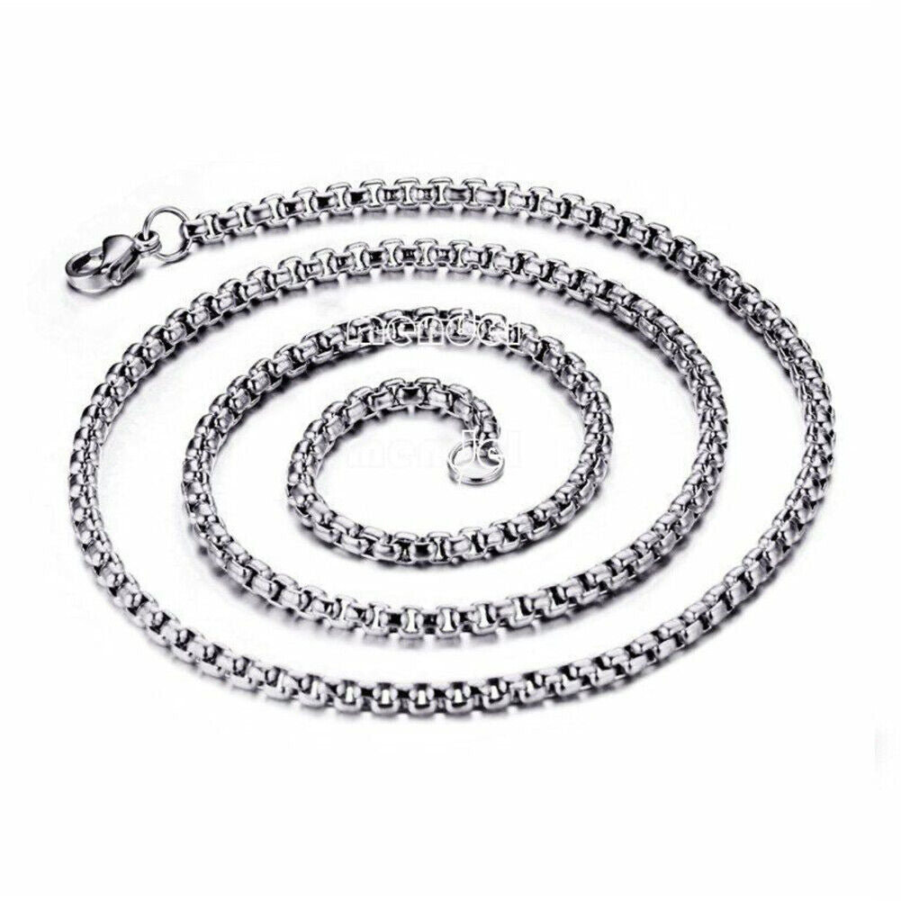 US Men Celtic Norse Turquoise Cross Stainless Steel Necklace Gothic Pendant